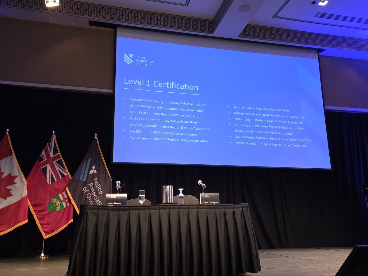 Lindsay_PA's tweet photo. Congratulations to Parker Cunday, our Civilian Representative, on being recognized at #PAO2026 for completing Level 1 of the @PoliceAssocON Representative Excellence Program. Investing in strong member representation starts with strong training. 👏 https://t.co/m3phGcf6Kt