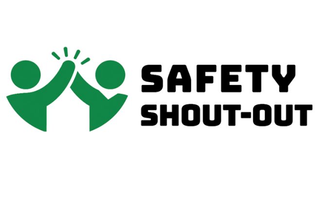 CPWR's tweet photo. Get workers involved with the Safety Shout-Out from the #SafeAndSoundAtWork campaign! Safety Shout-Outs provide immediate recognition, make workers more aware of their daily safety actions, and can reinforce teamwork and collaboration. More info here: https://t.co/dfWgMbI1qp https://t.co/bKvPbgk8Lw