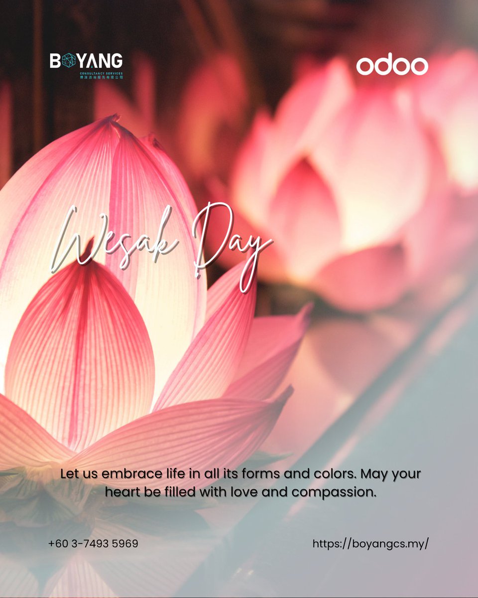 BYCSHK's tweet photo. Happy Wesak Day 🌸

Wishing peace, joy, and enlightenment to all our clients, partners, and friends celebrating Wesak Day. May this day bring harmony and compassion to you and your loved ones.

#BYCS #BoyangMalaysia #WesakDay https://t.co/Oa3osiBCzx