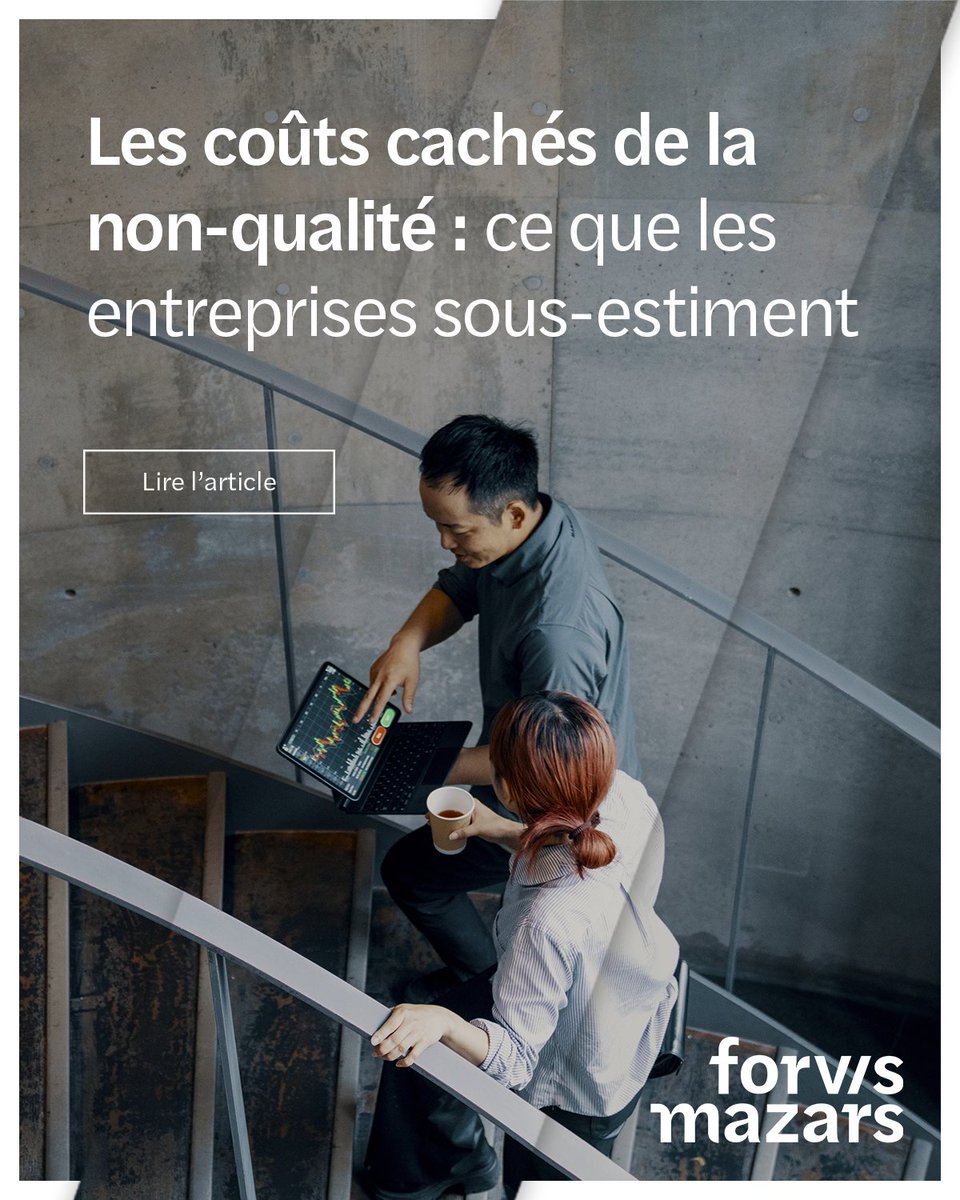 dogimontd's tweet photo. [#Blog] Les entreprises maîtrisent-elles vraiment les coûts cachés de la non-qualité ? ➡️ https://t.co/mjL3qcWACh
@ForvisMazarsFR https://t.co/ujWx7eJ8Mw