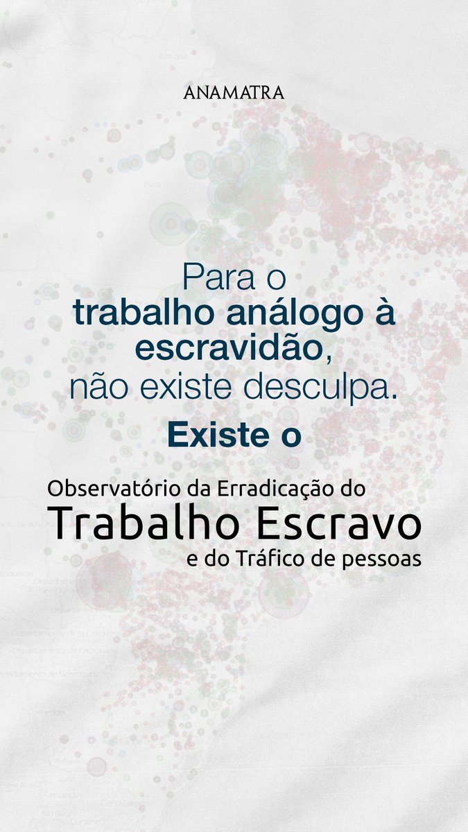 Anamatra's tweet photo. Encontre dados sobre o #TrabalhoEscravo no Brasil, incluindo:
📍sua distribuição geográfica
👥perfil dos casos
🛶fluxos migratórios (inter)nacionais
⚖️proteção social e direitos
🫂ações para redução das vulnerabilidade de migrantes e muito mais! https://t.co/x3A1g9EOaR https://t.co/v7BlvrQbZO