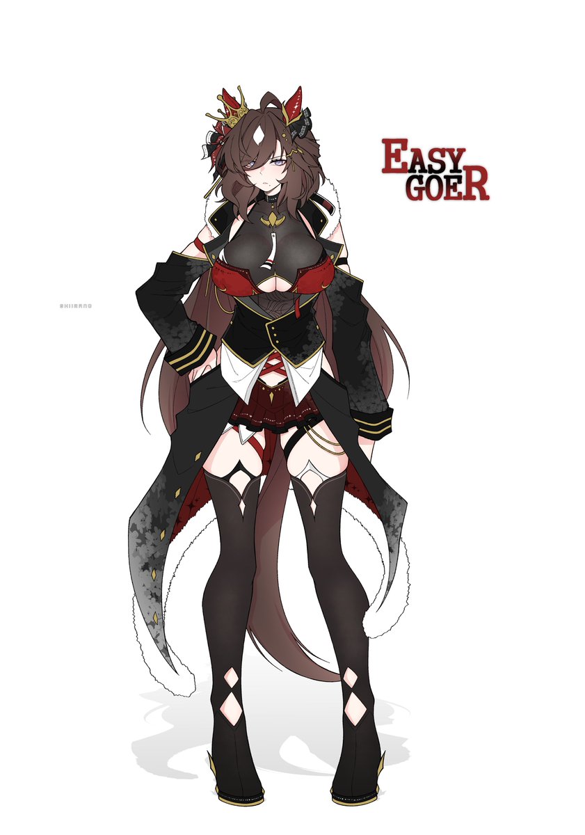 _Shiirano's tweet photo. Here is Easy Goer, the rival of Sunday Silence! <3

( Not sure about this design, not gonna lie, it's pretty outdated too-- ;w; ) https://t.co/WXIlRFzInG