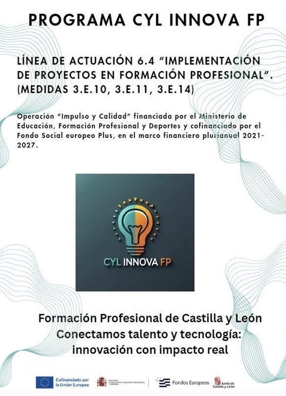 IESJuanaITorde's tweet photo. 🚀 ¡Todo está en marcha!
Arrancamos con ilusión nuestro proyecto de Smart Home Educativa 🖥️#CYL_INNOVA_FP | INN-PUB-2026-002
💡 Impulsando la innovación y la calidad en FP Financiado por @educaciongob 🇪🇺 Cofinanciado por #FSE+ 📚 Programa EFESO (2021–2027)
construyendo futuro https://t.co/yWw8IIzF2N