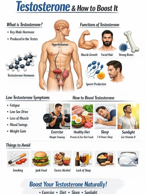 Aizah_Tech_AI's tweet photo. Testosterone &amp; How to boost it https://t.co/ccU3nZjg7n