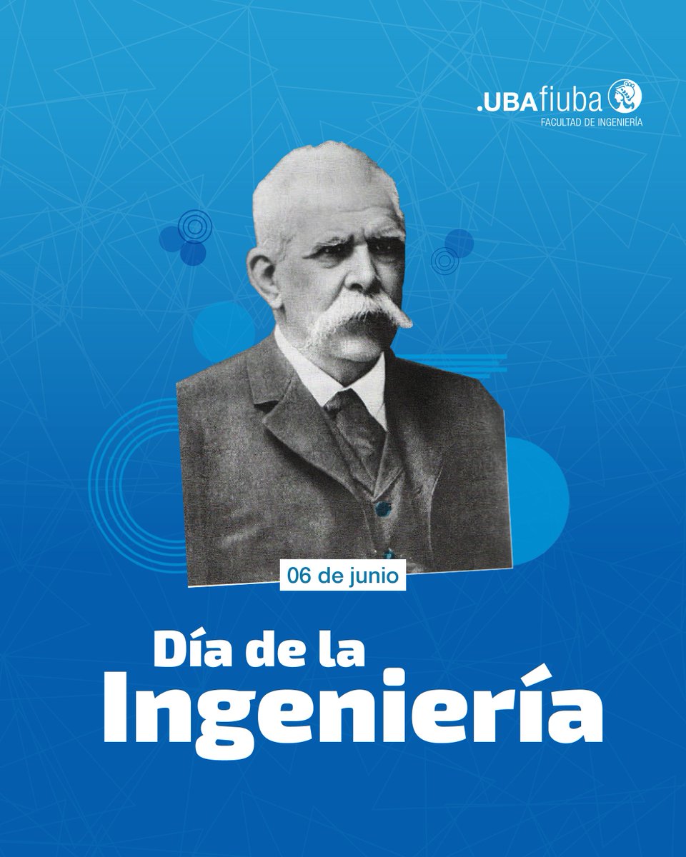 ingenieriauba's tweet photo. 📅 Se celebra este día en conmemoración al 6 de junio de 1870, fecha en la que se graduó en la Universidad de Buenos Aires Luis A. Huergo, el primer ingeniero de la Argentina.

#UBA #FIUBA #Ingeniería #Industria #Ciencia #Tecnología #DesarrolloNacional #Soberanía https://t.co/TjJlJXU6dB