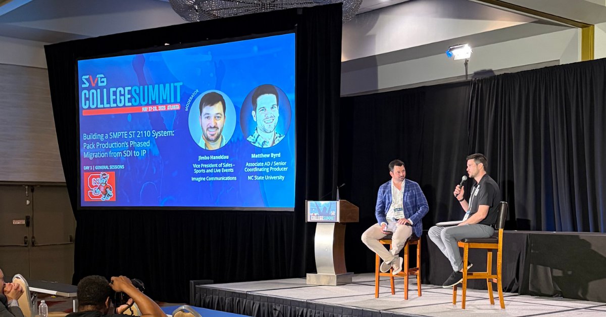 Imagine_Comms's tweet photo. Great to have been at the @sportsvideo College Summit, getting involved in industry conversations and hearing how college sports teams are approaching live video, in-venue shows, and fast-moving workflows.

Keep the conversation going with Imagine 👉 https://t.co/6CVEZenyue https://t.co/sLYvaaXV10