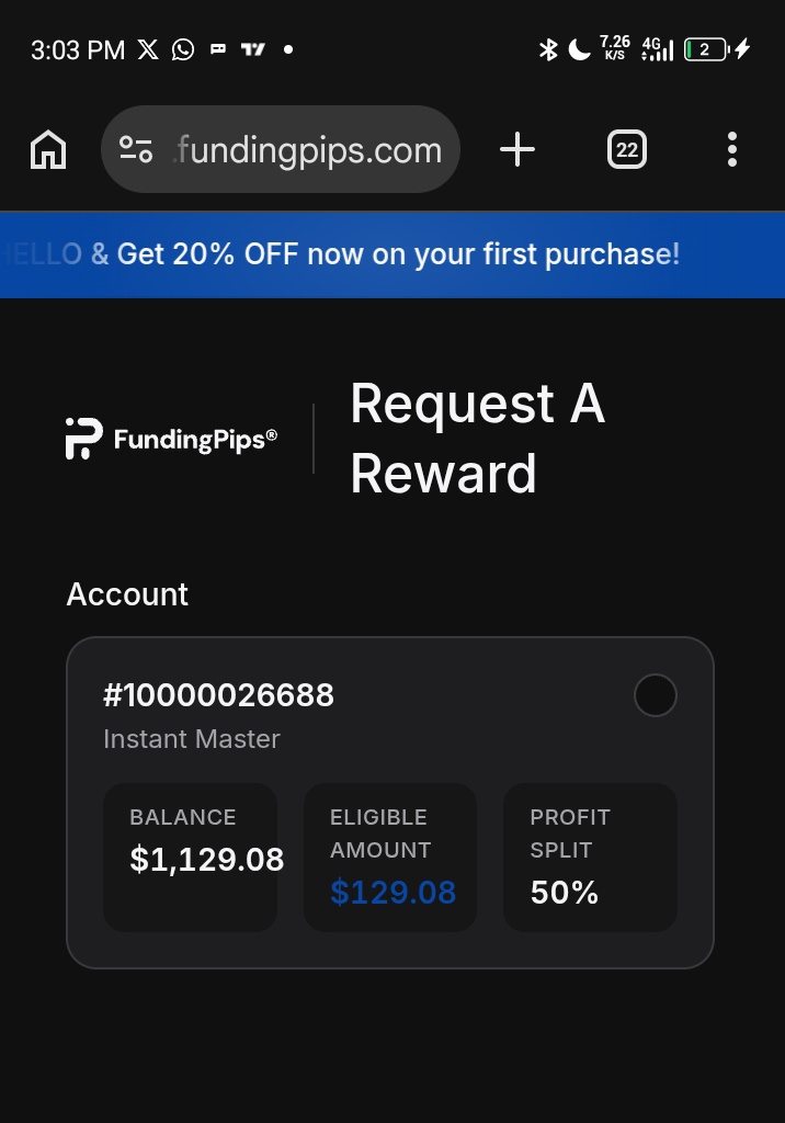 NoEmotionsFx's tweet photo. Mehn 🥹
Getting my First Payout Soon from the $1k Giveaway account I received from @fundingpips 
I just want to see my Name on my certificate 🥹

Surely I'll do more 🙏

Thank you 🙌 @Khldfx @avikkfp https://t.co/MaT2iidy7T