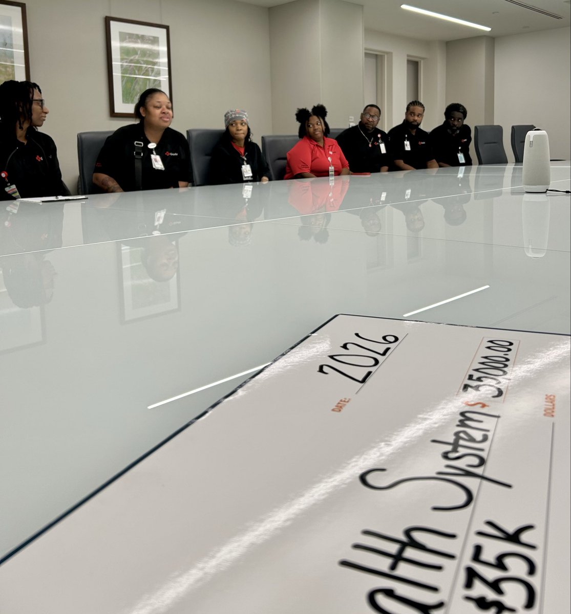 SelectFulton's tweet photo. 🤝 Today, Select Fulton is on site as Chairman Robb Pitts @FultonInfo Board of Commisioners, joins WorkSource Fulton and @GradyHealth for the presentation of up to $35K workforce training investment #FultonCounty #WorkSourceFulton 

🔗 https://t.co/6fJ43Jvi6D #SelectFulton #RP https://t.co/vMmepBwFAF