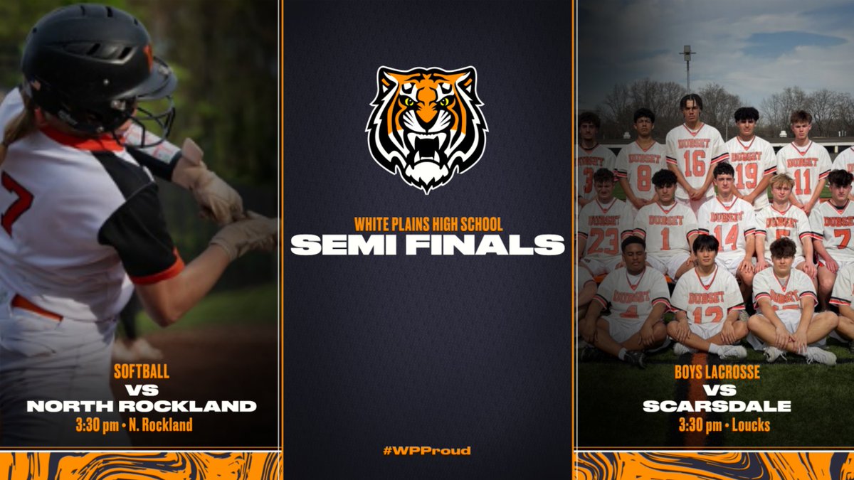 WPCSDAthletics's tweet photo. Good luck to our Tigers competing in the Section 1 semifinals today! #WPProud https://t.co/DSvMOSGBlz