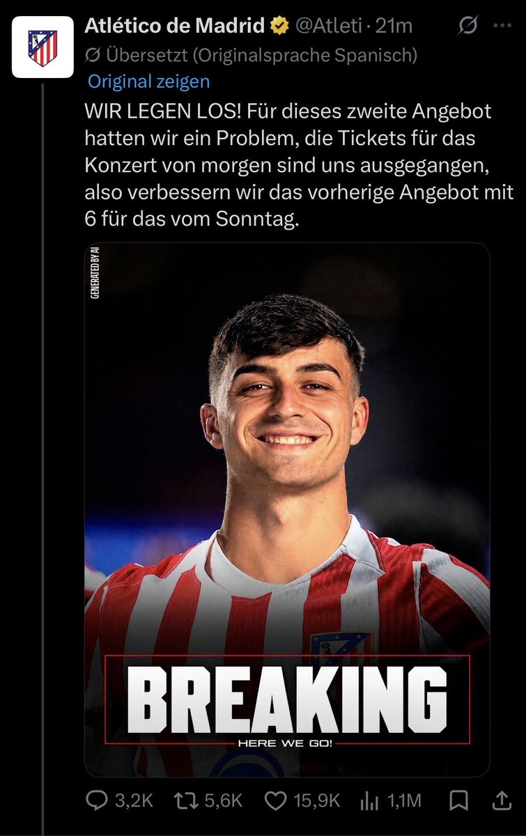 ReezyBVB's tweet photo. Atletico Madrid geht komplett crashout auf das Alvarez Gerücht 😭 https://t.co/j6y5usrPDA