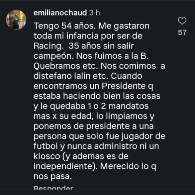 StratocasterM68's tweet photo. Esto es tremendo... Soy de Independiente pero casi que me dan ganas de abrazarlo, pobre hombre. Dije casi. https://t.co/GWvIe1Lss1