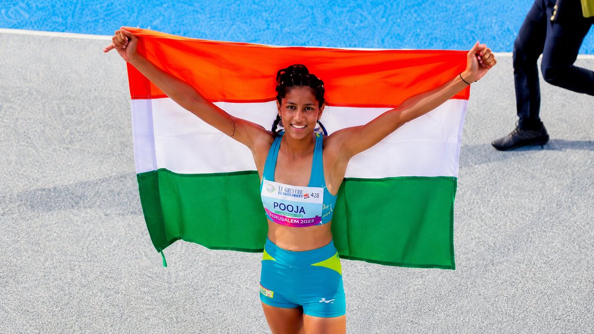 upsctrickonly's tweet photo. Pooja Singh shatters a 14-year-old national high jump record and clinches gold at the Asian U20 Championships. 🇮🇳✨ https://t.co/3si5Dqn4NT