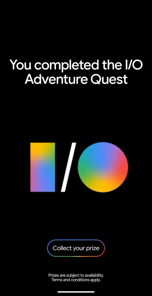 prafull's tweet photo. @wholemars Proud to have won this at Google I/O, after completing the adventure quest. https://t.co/L1MwXFam0O