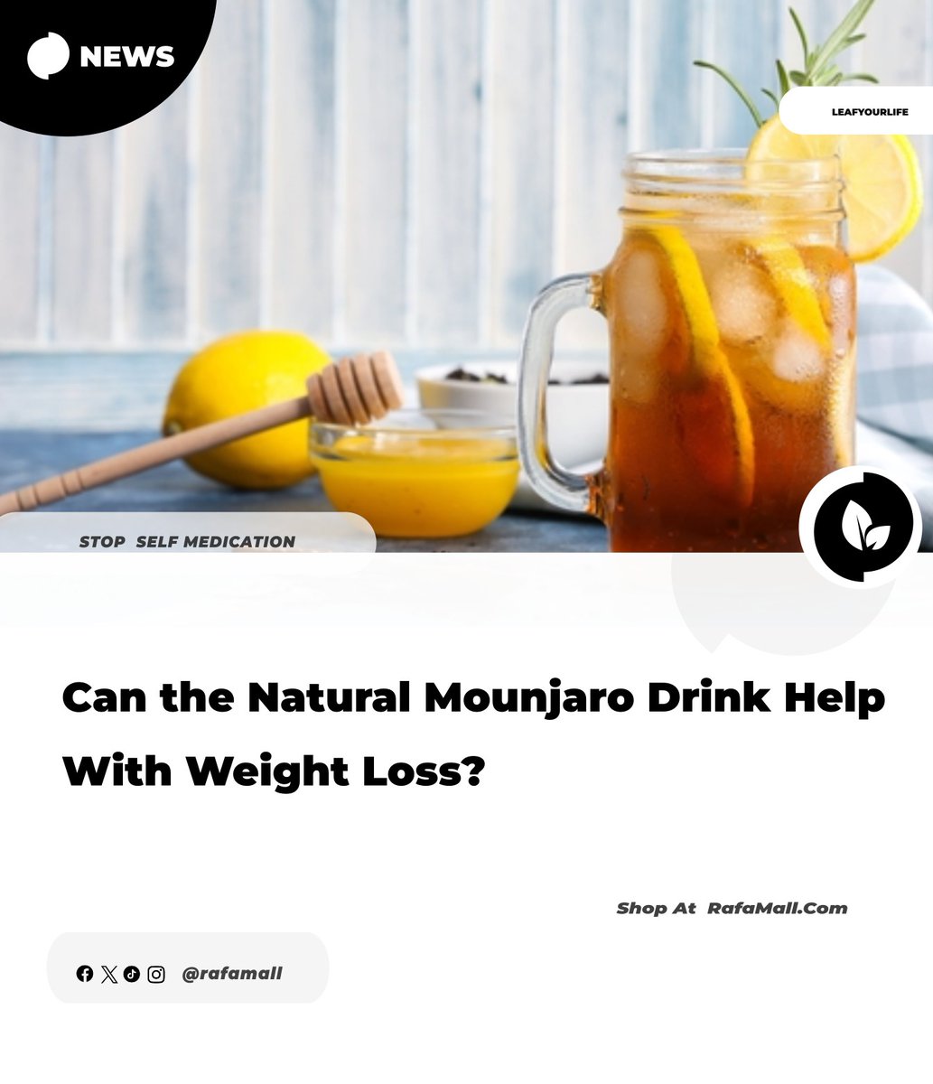 rafamall's tweet photo. While the "natural Mounjaro" drink, a mix of lemon, ginger, honey, and water, has gained a viral following for alleged weight loss benefits, experts highlight that its effects are modest at best
"Natural Mounjaro" usually includes four ingredients: water, lemon, honey, and ginger https://t.co/qoVcEU9ONW
