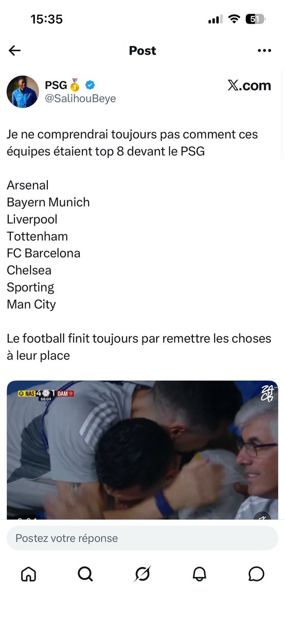 GoonerTranks's tweet photo. @SalihouBeye @BruBruBrun Et tes tweets parlent d'eux-mêmes sur l'arrogance des fans du PSG :) :) :) https://t.co/cweQEu1wB6