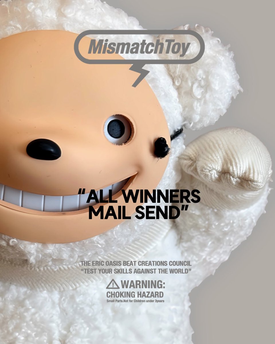 mismatchtoy's tweet photo. 抽選販売、たくさんのご参加ほんとうにありがとうございました
全ての当選DMの送付完了しております。
お知らせが遅くなってしまい申し訳御座いません

お知らせした期間で順番に発送させて頂いております
引き続きよろしくお願いします https://t.co/KaFqeqp5iP