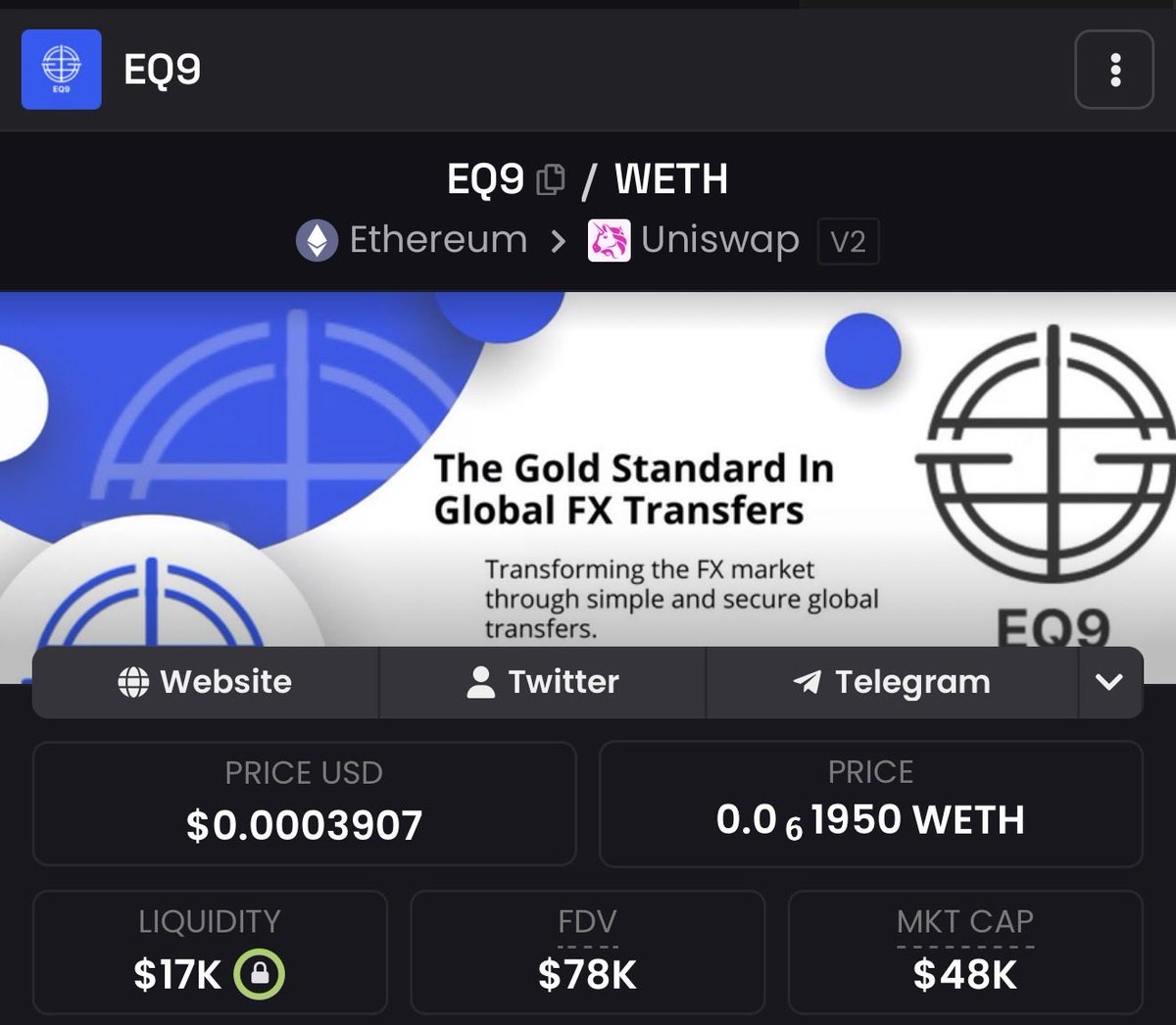 DarkSenpai0_0's tweet photo. Day 374: Bull posting #EQ9 until it reaches $100M market cap.

0x8c444197D64E079323a1eb8D40655910B052F85a

🫴🔵 https://t.co/iW80QfM16Q