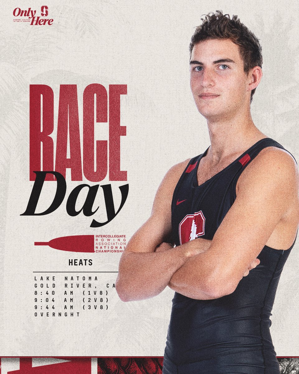 stanfordmrowing's tweet photo. Day 1️⃣ 😤

🚣‍♂️ IRA Nat'l Championship 
📍 Lake Natoma 
⏱️ https://t.co/MH0E4xoqXx
📺 https://t.co/hci92rhT1D
🗓️ 8:40am - 1V8 (Heat 4)
🗓️ 9:04am - 2V8 (Heat 1)
🗓️ 9:44am - 3V8 (Heat 2) https://t.co/w8Q8phiEe1