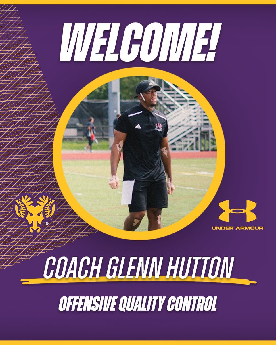 WCUGoldenRamsFB's tweet photo. Please join us in welcoming Offensive Quality Control @CoachHutt_WCU to the Family!! Go Rams!!

#TheFutureIsNow | #GenerationStrong https://t.co/CMXXVFVBRM