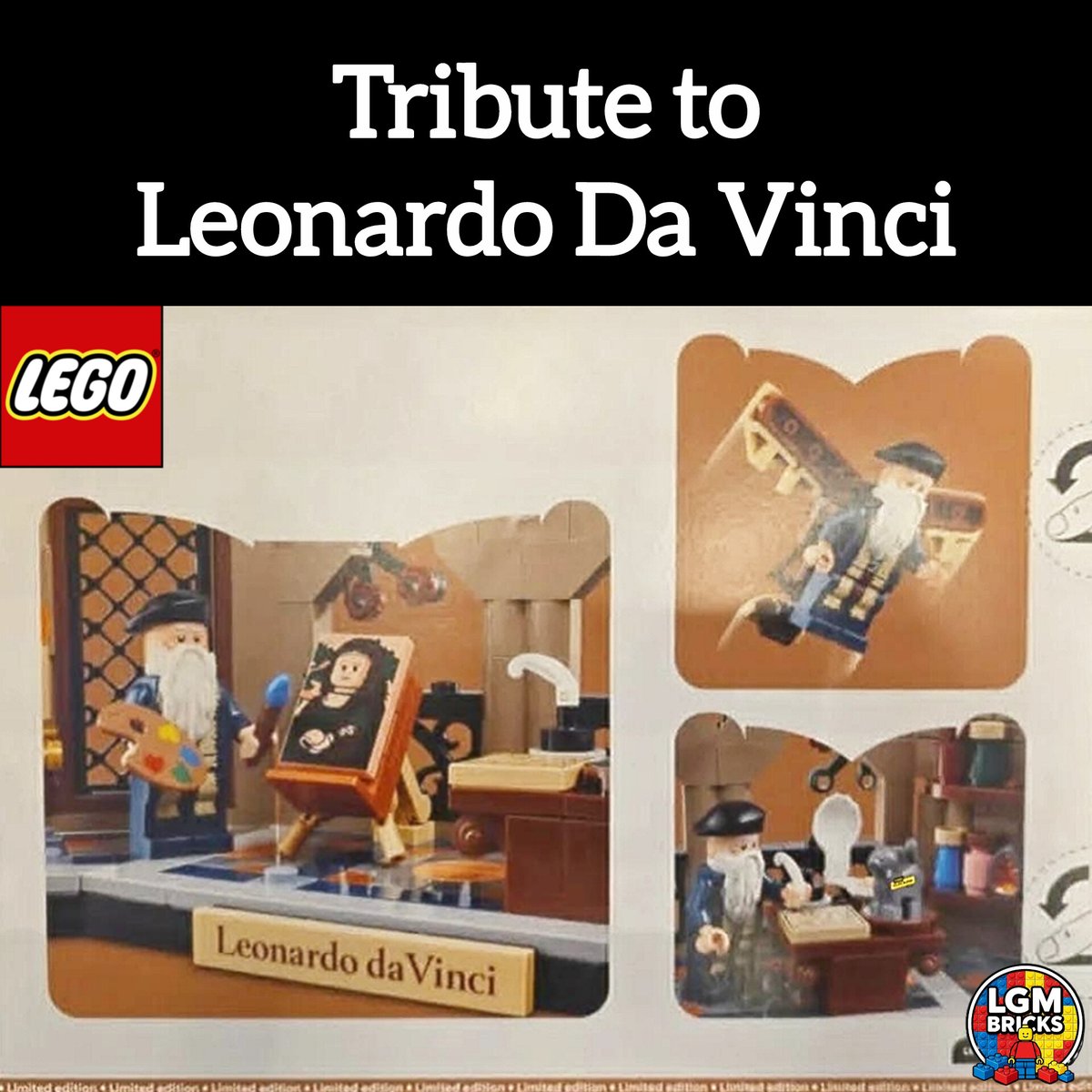 lgmbricks's tweet photo. #40902 Tribute to Leonardo Da Vinci - 251 Pcs - GWP First Look https://t.co/XKJjYNLYfS