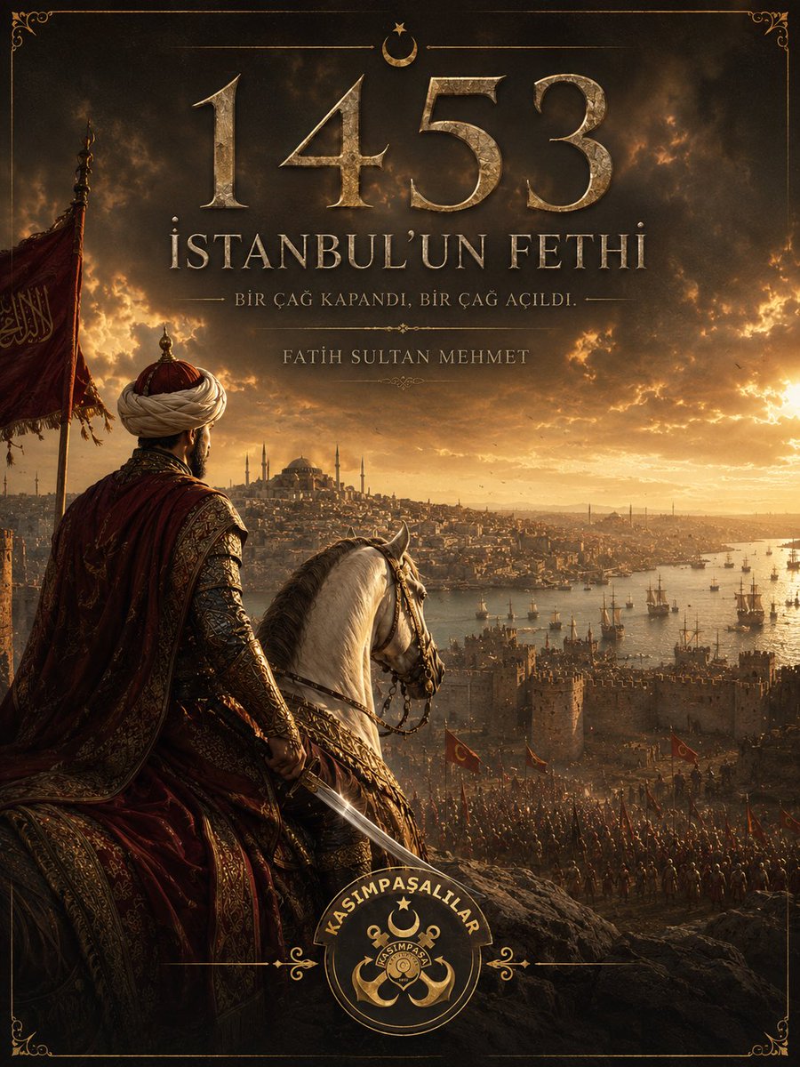 Kasimpasalilar1's tweet photo. 29 Mayıs İstanbul'un Fethinin 572. yıl dönümü kutlu olsun.

Ecdadımızı rahmet ve minnetle anıyoruz. 

#i̇stanbulunfethi https://t.co/A17FpH02XO