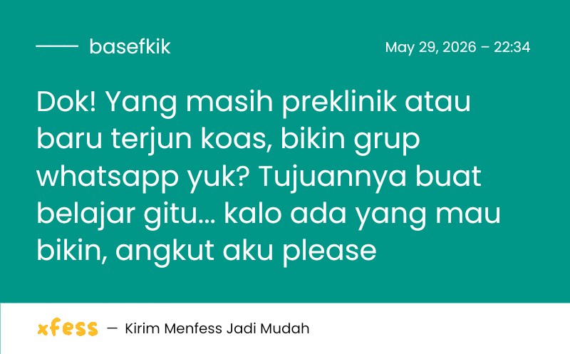BaseFKIK's tweet photo. Dok! Kalo ada, aku mau ikut😁 https://t.co/LHn96S7kXh