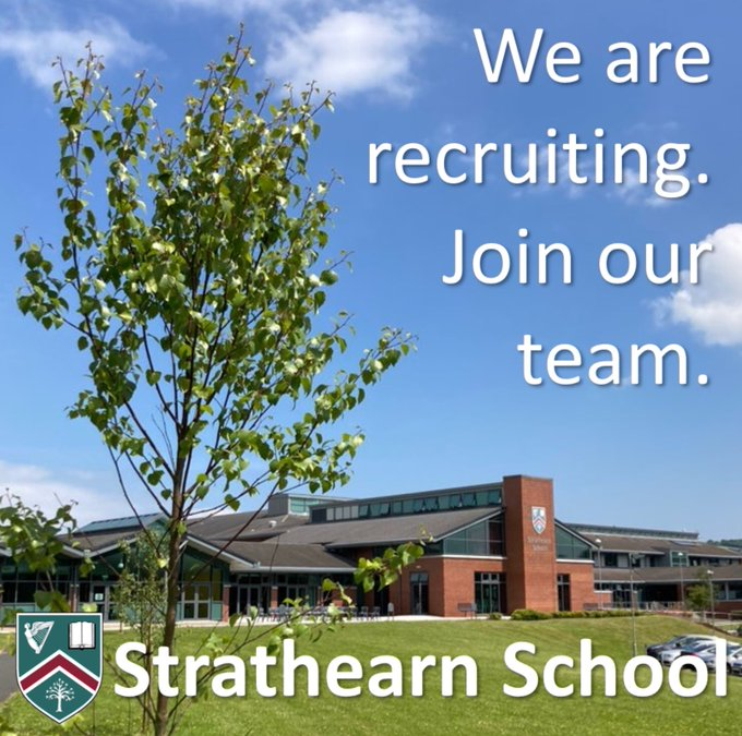 Strathearn_Sch's tweet photo. We are hiring! For more information, go to https://t.co/qDZU4R90XI. #encourage #empower #excel #wearestrathearn https://t.co/ONZ4DJtr0k