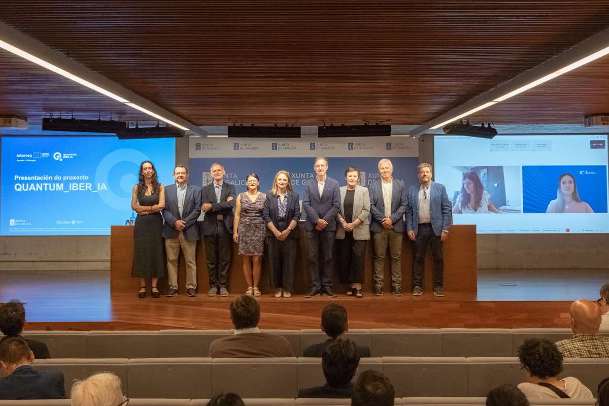 _SCAYLE's tweet photo. 🚀 ¡Presentamos oficialmente #Quantum_IBER_IA! ⚛️

Unimos fuerzas con partners de 🇪🇸 y 🇵🇹 para impulsar la convergencia entre la #computación #cuántica, la #IA y el #HPC. ¡#SCAYLE apuesta por la innovación disruptiva en la península ibérica! 🌐💻

#QuantumComputing #DeepTech https://t.co/1R4tv9aSQC