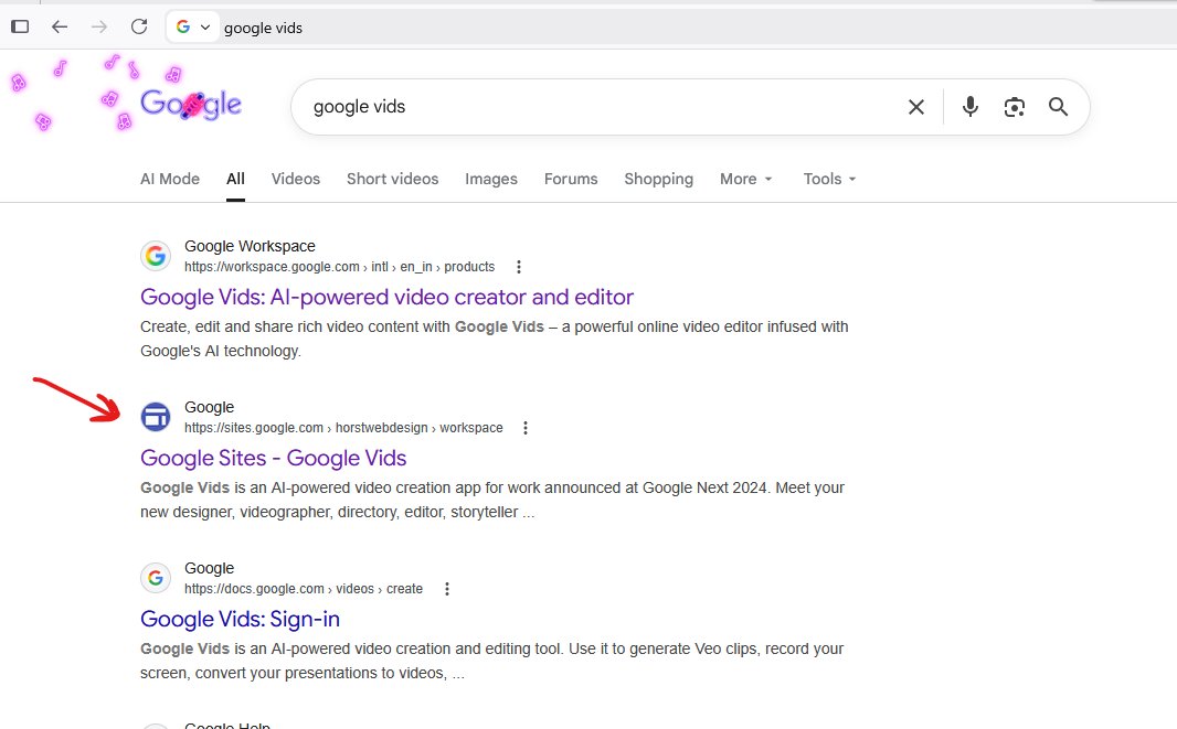 neeshu's tweet photo. Here is a prime example of how people are fooling search engines like @Google in their own game, the person created a webpage on google sites to mimic google's services called google vids and started ranking in top 3 it was at #1 spot till yesterday https://t.co/yV5RmXIQGh