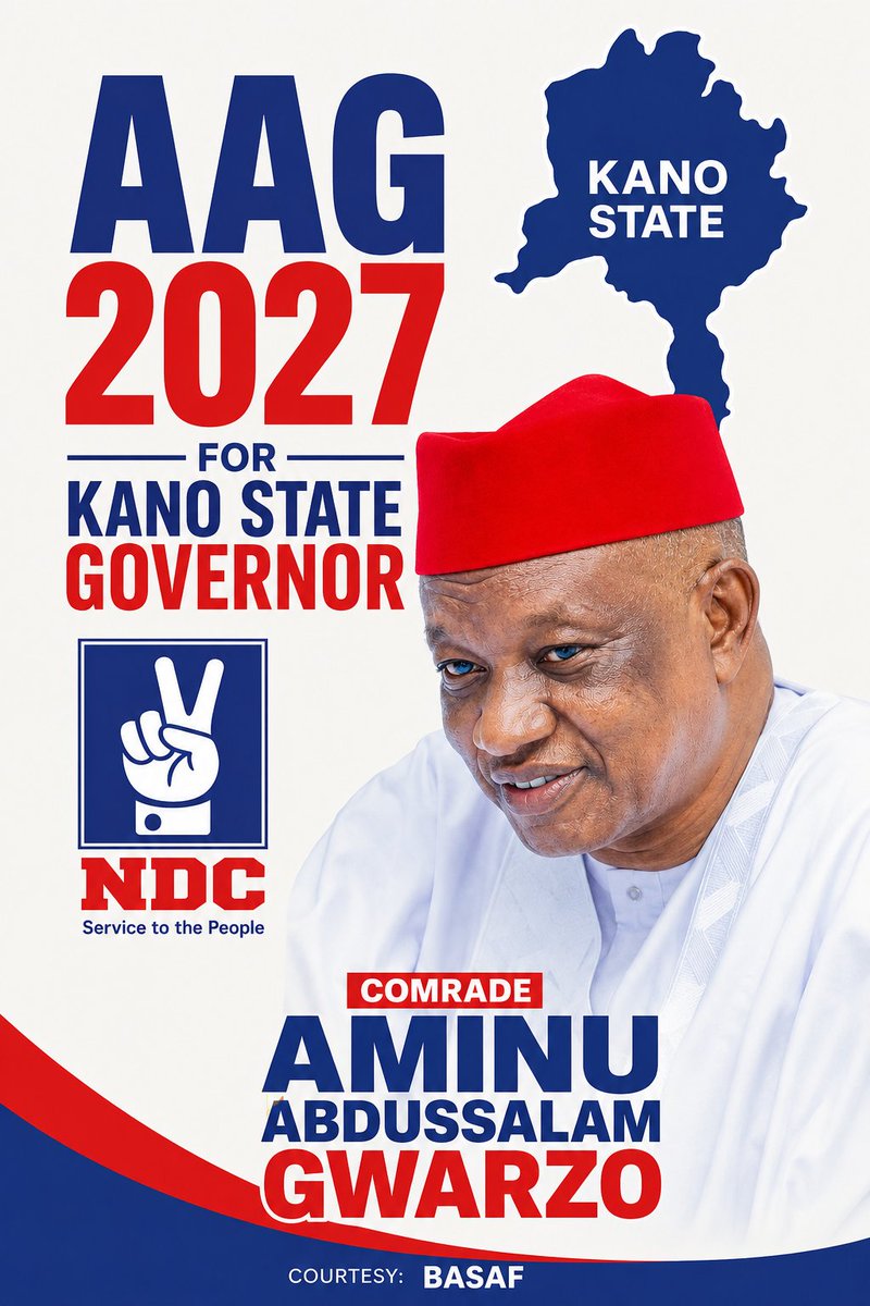 BasafGhali's tweet photo. Experienced, resilient, eloquent, and a man of integrity, Comrade AAG is both Islamically and conventionally educated , a leader truly fit for the seat.
Comrade Aminu Abdussalam Gwarzo is the answer for Kano 2027. https://t.co/N1mjEEGzSU