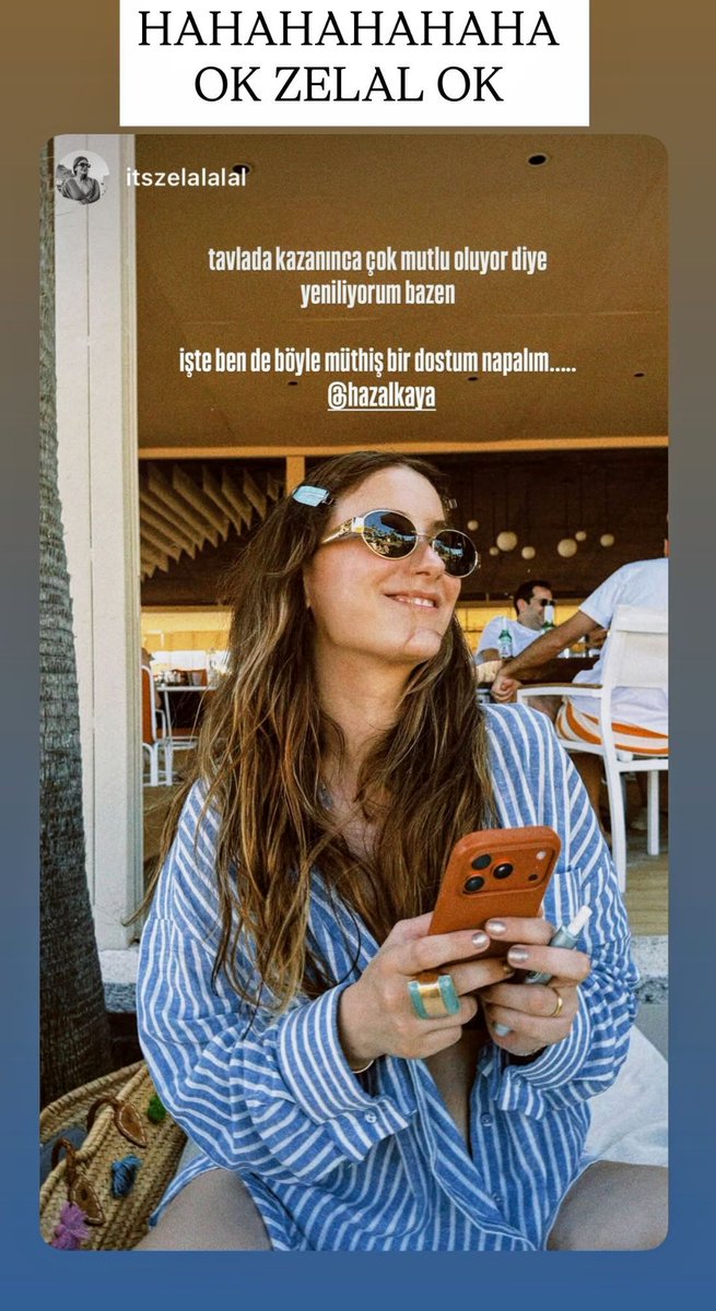 nurilc_hazcag's tweet photo. 1. Hazal: "¿Ya les conté que la temporada ha comenzado?"😎
2. Zelal: "A veces pierdo al backgammon porque ella se pone muy contenta cuando gana.
Bueno, soy una gran amiga ¿qué puedo hacer...?" 
Vaya juego se traen con el backgammon 😁🎲🤘
#hazalkaya https://t.co/NFCr7qEnS7