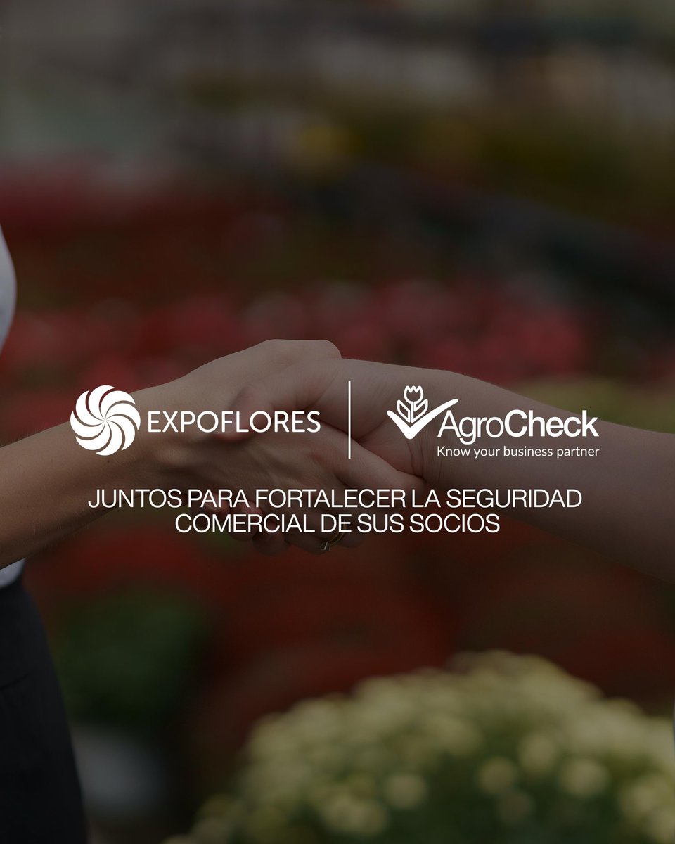 ExpofloresEc's tweet photo. Junto a AgroCheck impulsamos herramientas de información crediticia y cobranza para promover negocios más seguros para nuestros socios.

Seguimos sumando aliados estratégicos para fortalecer las exportaciones de flores ecuatorianas.

Lee la nota completa: https://t.co/BsIrJKPFHF https://t.co/MqJ1foa9xR