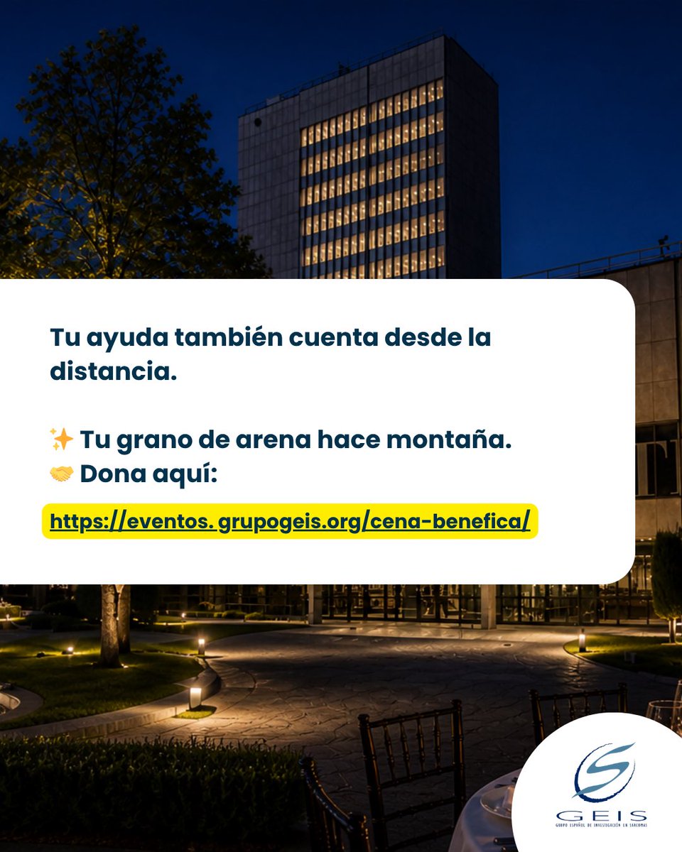 GrupoGeis's tweet photo. No hace falta sentarse a la mesa para ayudar 

Si no puedes asistir a la Cena Benéfica GEIS del próximo 18 de junio, también puedes colaborar mediante nuestro Cubierto Cero o Mesa Cero.

https://t.co/440SqxUPvE https://t.co/6qAmMeFxY2