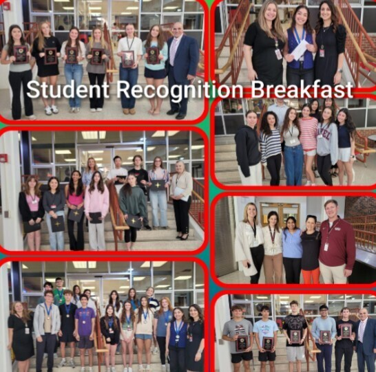 nhrhs1's tweet photo. Congratulations to the 60 students recognized at our Student Recognition Breakfast, celebrating their hard work and outstanding achievements! Honors included National Italian and French Exam Awards, 2026 DECA winners, Girl Scout Gold Awards, and Boy Scout Eagle Awards. https://t.co/mdNRdMQ2z3