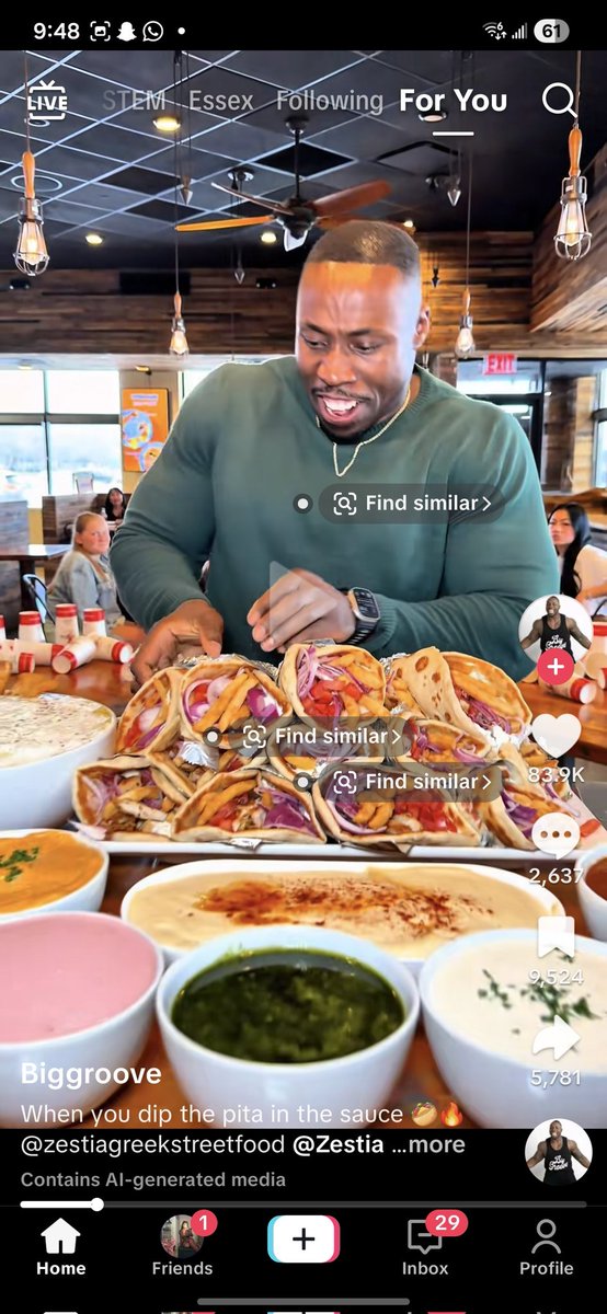 remijuro's tweet photo. I'm so sick and tired of AI being forced into every damn thing. I can't count the number of times I accidentally tapped on this "Find similar" bullshit on tiktok. I am not looking for something similar ffs 😭 just tryna watch some tiktoks omfg! https://t.co/qs3VjTA4fw