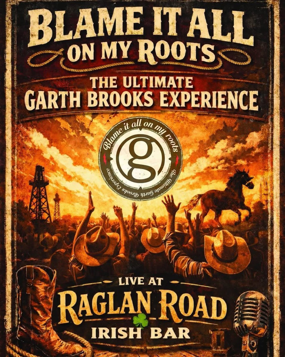 raglanroaduk's tweet photo. Tonight Friday country music fans #garthbrookstributenight 🎻🎶Free Entry 9,30pm #livemusic  #countrymusic #Nottingham #irishpub https://t.co/XWsWPeMOl3
