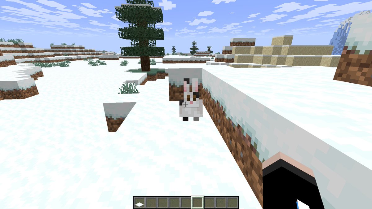 TheCockEnergy's tweet photo. Why did minecraft added a bunny that's the same size as @CaseOh__ https://t.co/4cnFmXSgFc