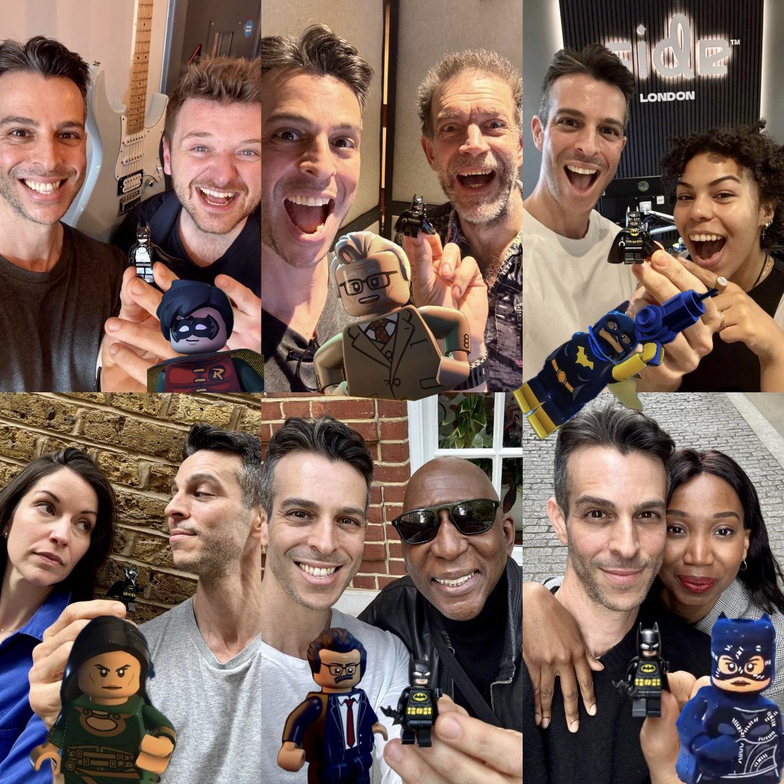 ShaiMatheson's tweet photo. To celebrate the first week of @LEGODCGame here are the cast selfies in their full glory 🤳🏼
Sadly, cause of logistics, it’s only SOME of the cast. 🥲

THANKS FOR PLAYING! 🦇 https://t.co/R66mjnuqrz