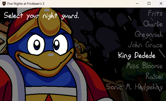 Lapapsbean's tweet photo. got them js like a pokemon (next victim:???)
#kirby #kingdedede #fivenightsatfrickbears3 https://t.co/KTGVeefNUU