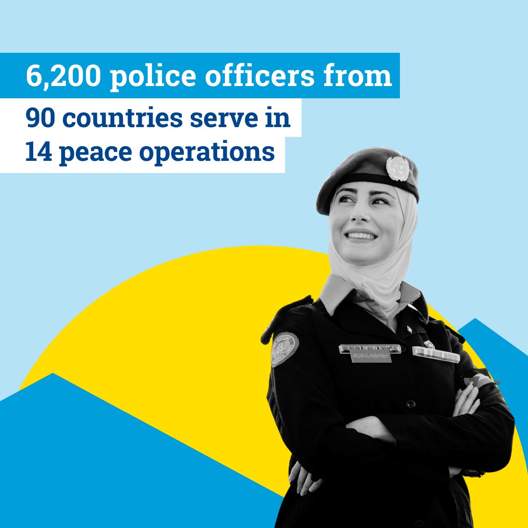 UNPOL's tweet photo. Today, on #UNPeacekeepersDay, we honor the dedication and courage of United Nations Police officers serving worldwide. Through partnership, professionalism and service, #UNPOL helps protect civilians, strengthen the rule of law, and support sustainable peace and development. https://t.co/OEslgbkJWC