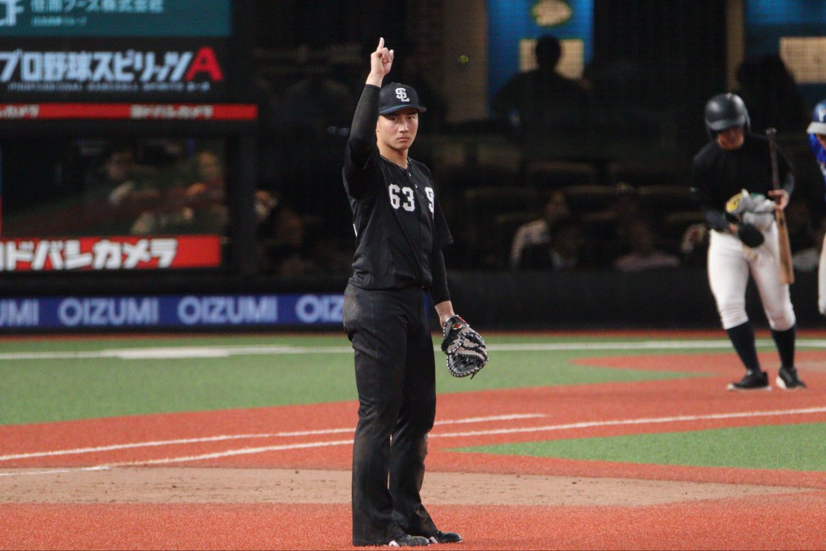 nnhg63's tweet photo. 黒ユニかっこいい🎶🎶
2026.05.29 #seibulions #長谷川信哉 https://t.co/AQlNMbiPPx