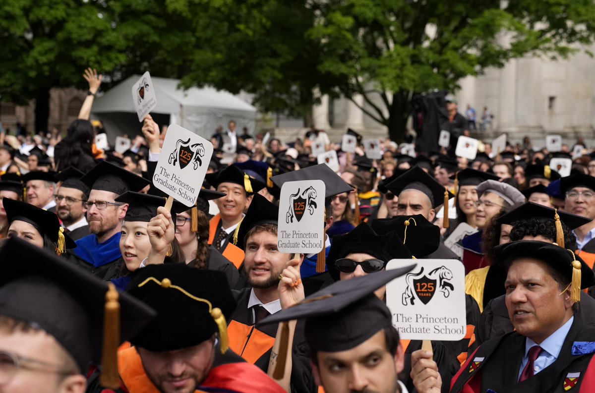Princeton's tweet photo. “We look with confidence to the next 125 years, knowing your bold scholarship and leadership will help the world flourish in ways we are only beginning to imagine.”

— Graduate School Dean Rodney Priestley

More on Princeton's 2026 Hooding and Recognition Ceremony: https://t.co/A7QaAFCGAI