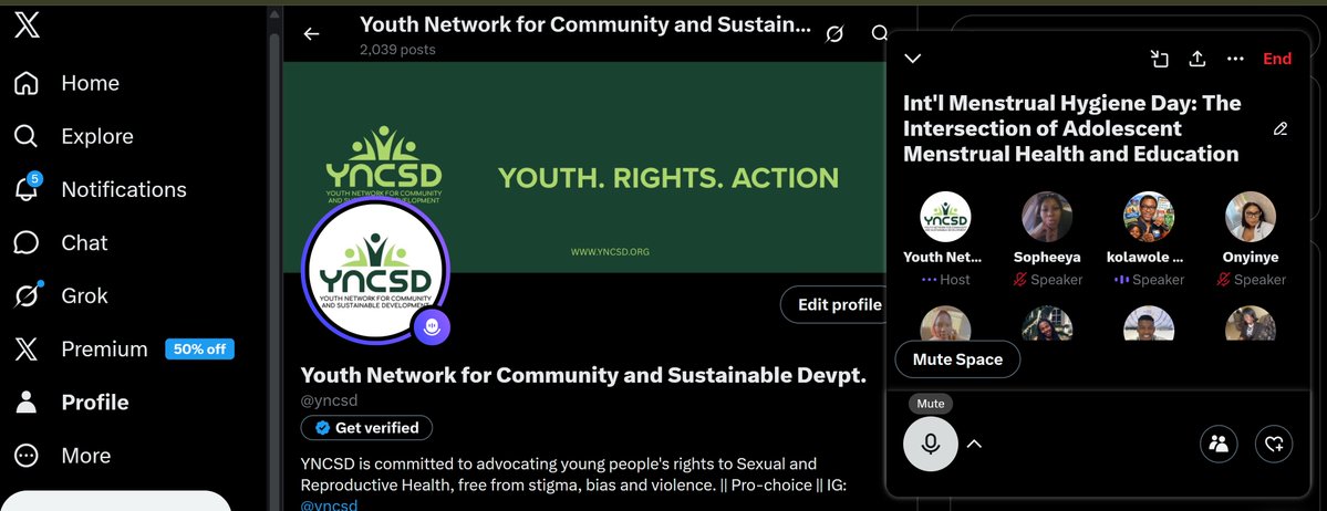 yncsd's tweet photo. We are live!!!

Great insight from our speakers.

@Maureen_Torkula 
@Aisha3564716784 
@chelsea72435992 
@olatosimi1 https://t.co/2Zg53jg6PJ
