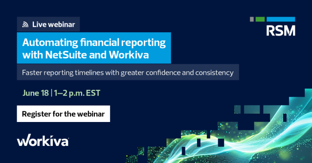 Abrams981's tweet photo. Close faster, reduce risk, and automate financial and SEC reporting—without adding headcount. See how a connected NetSuite and Workiva model eliminates manual tie‑outs, improves visibility and standardizes reporting at scale. https://t.co/wvM4oOjdQ1 https://t.co/2HXdn8Sph0