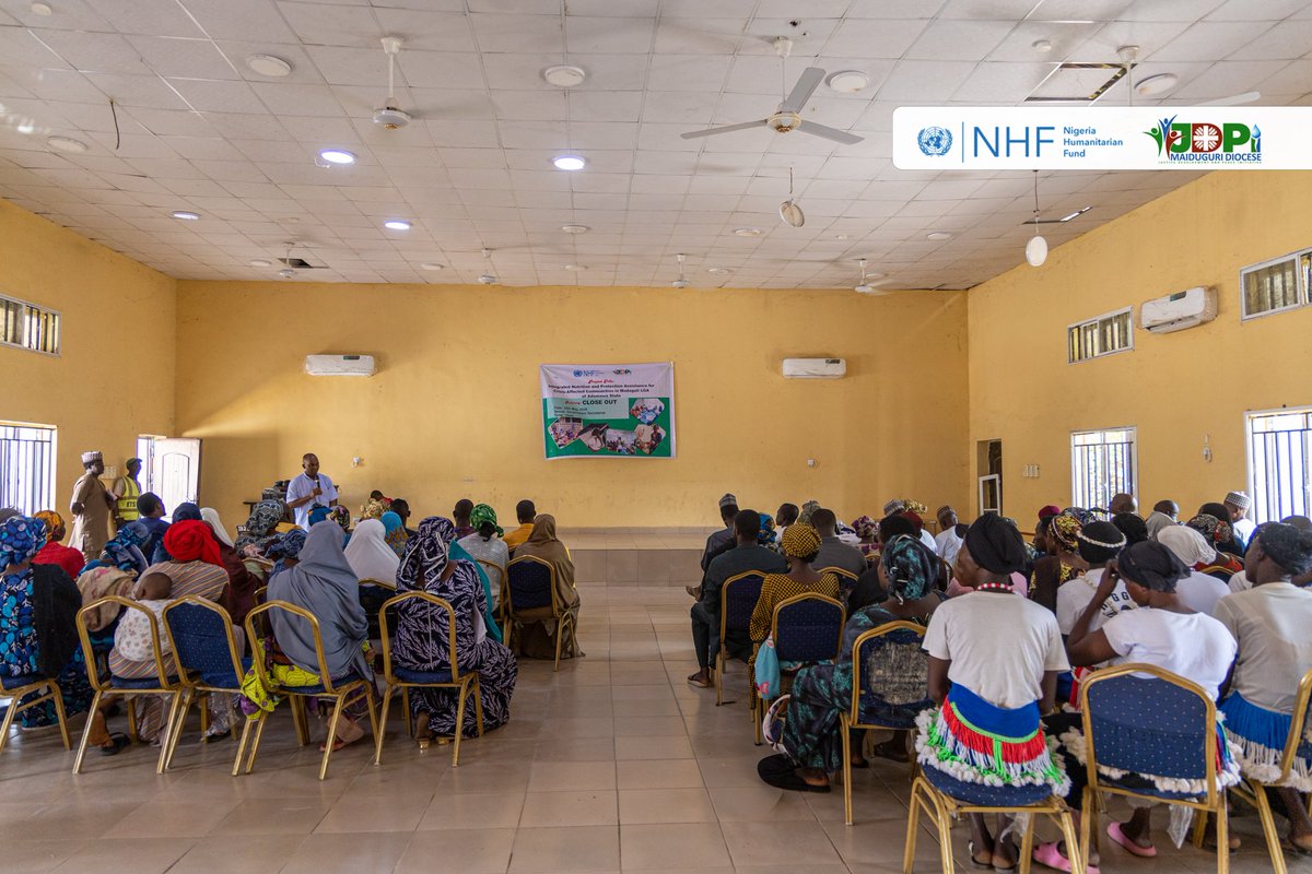 JDPIMaiduguri's tweet photo. As we close the Integrated Nutrition and Protection Assistance Project, we celebrate lives strengthened, communities supported, and hope restored through nutrition and protection services funded by @OCHANigeria Humanitarian Fund (NHF). https://t.co/uUVJft472j