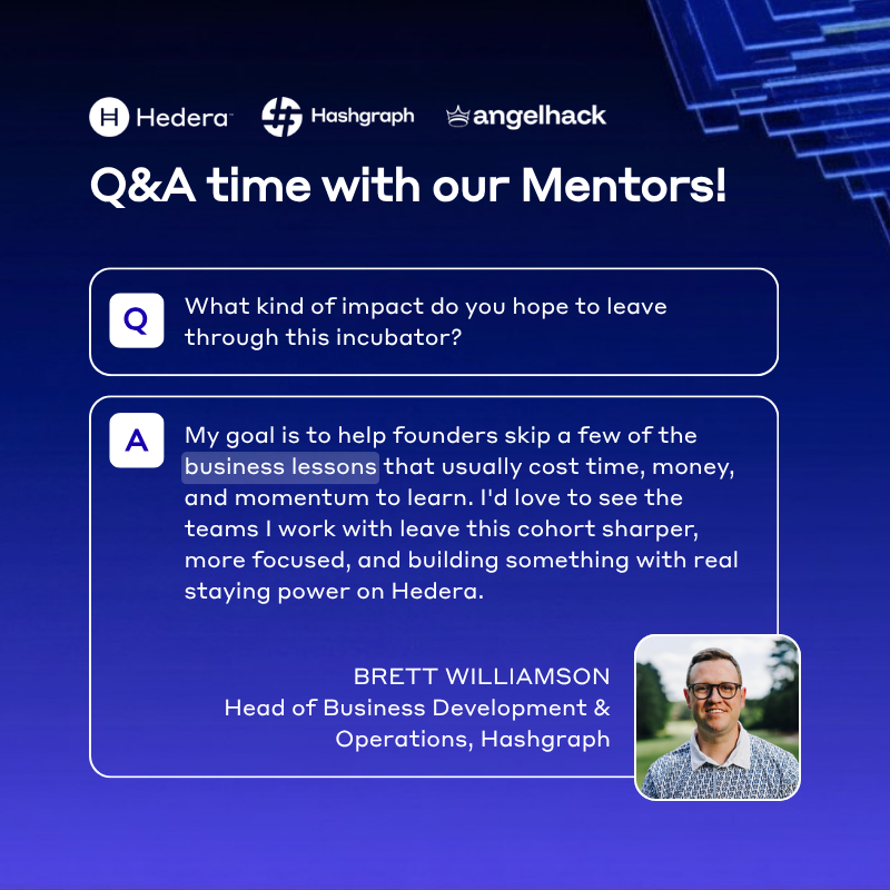 AngelHack's tweet photo. @hedera 👇 Meet the mentors shaping this cohort's journey. https://t.co/xSe3NnS7ng