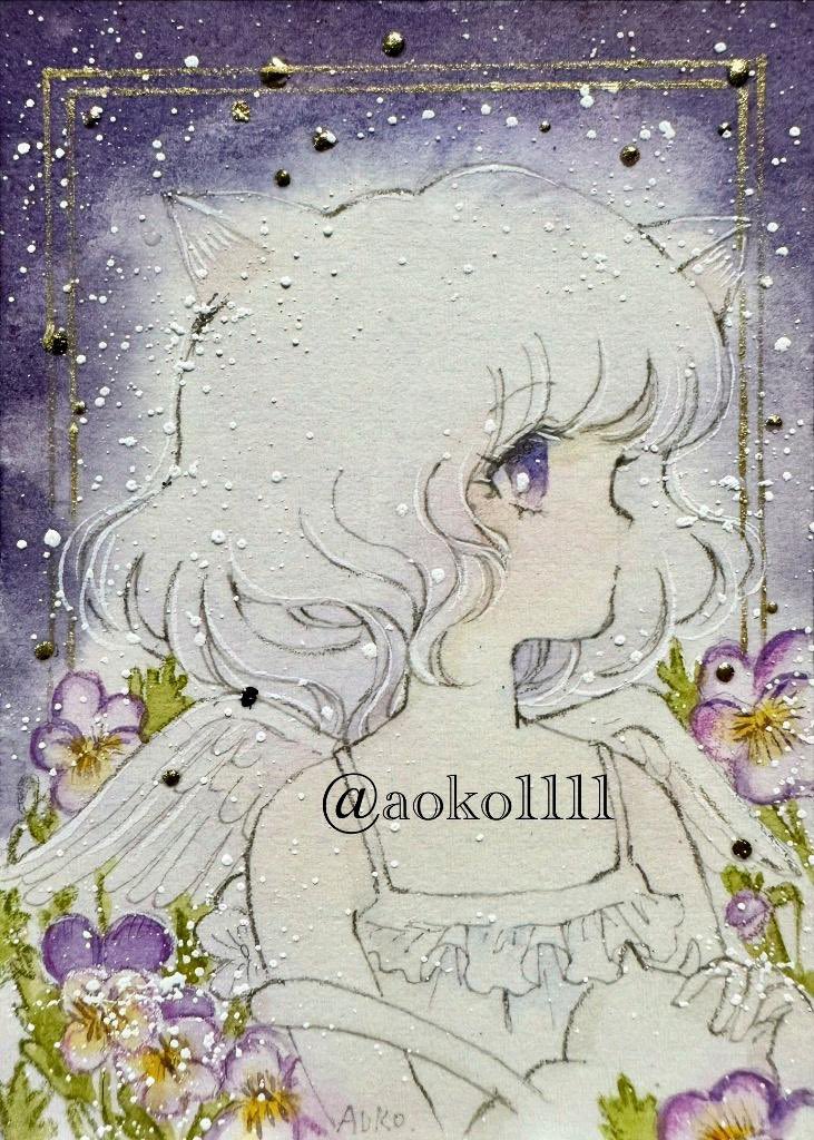 aoko1111's tweet photo. #小さいcolors2026 
#ARTsLABo 
ARTs*LABo（@ARTs_LABo ）様主催の「小さいcolors2026 」に
インチサイズ額装1点、ATC2点で参加させていただきます。

2026.06.03～06.06
13:00～19:00 ※初日16:00〜 https://t.co/gfzJhEkBWH