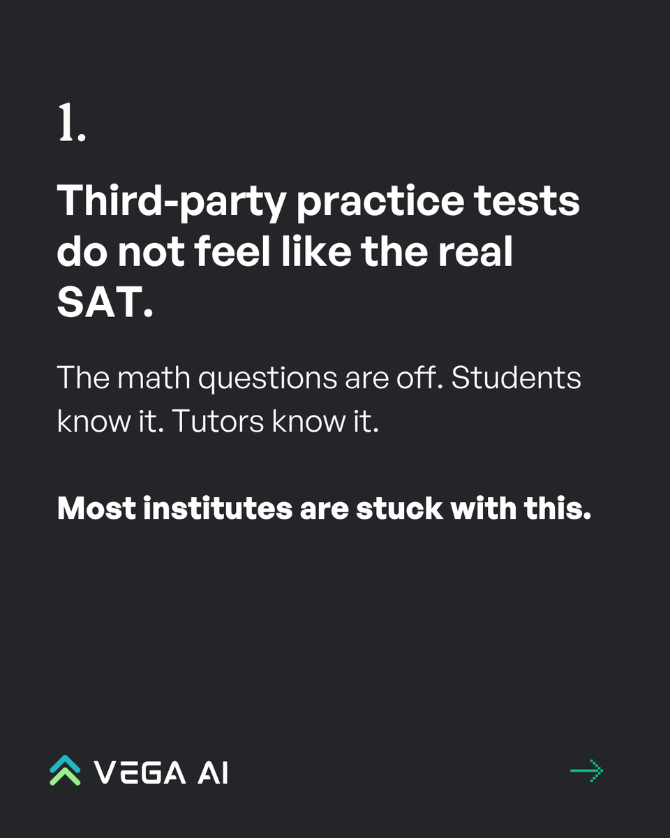 VegaAI_Labs's tweet photo. Anna Solomon's SAT students don't just get a practice test. 

They get a full breakdown, a projected score, and a study plan that updates every week.

Try Yourself - https://t.co/pqONqGcSAZ https://t.co/C2aYTBmGJU