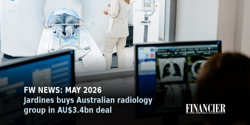 FWWMagazine's tweet photo. Jardines buys Australian radiology group in AU$3.4bn deal

Read the latest FW News post here: 
https://t.co/1Qo7P9VBG3

#Mergers #Acquisitions #PrivateEquity https://t.co/djLjVmwAQr