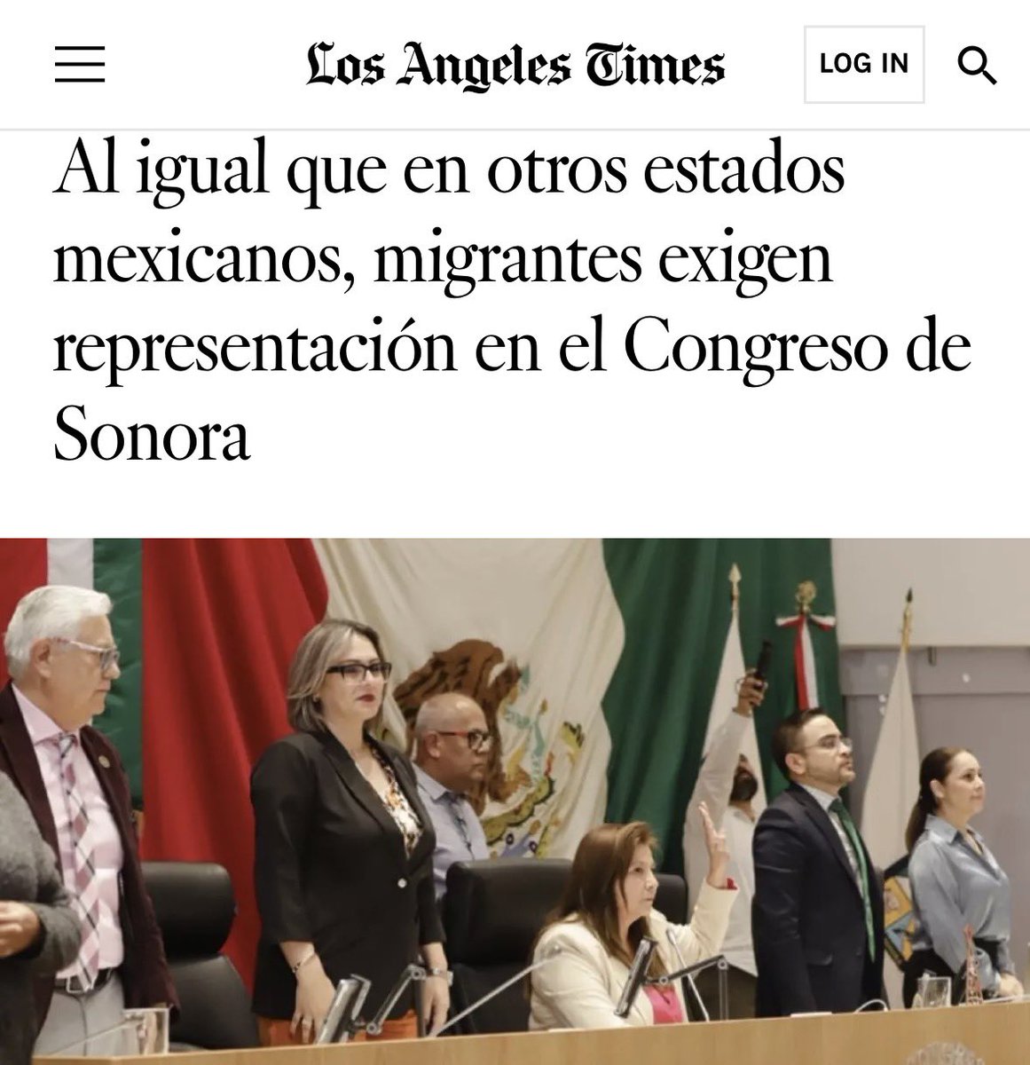 SoudiJimenez's tweet photo. “Necesitamos tener una voz, una representación, no estamos pidiendo nada extra”, comentó Martha Munguía, originaria de la ciudad de Hermosillo y residente en California desde hace 22 años al referirse a la figura del diputado migrante que piden en EEUU.

https://t.co/0UaMtjTuGZ https://t.co/9zN0vQzGYt